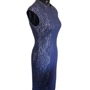 Kay Unger High Neck Dress